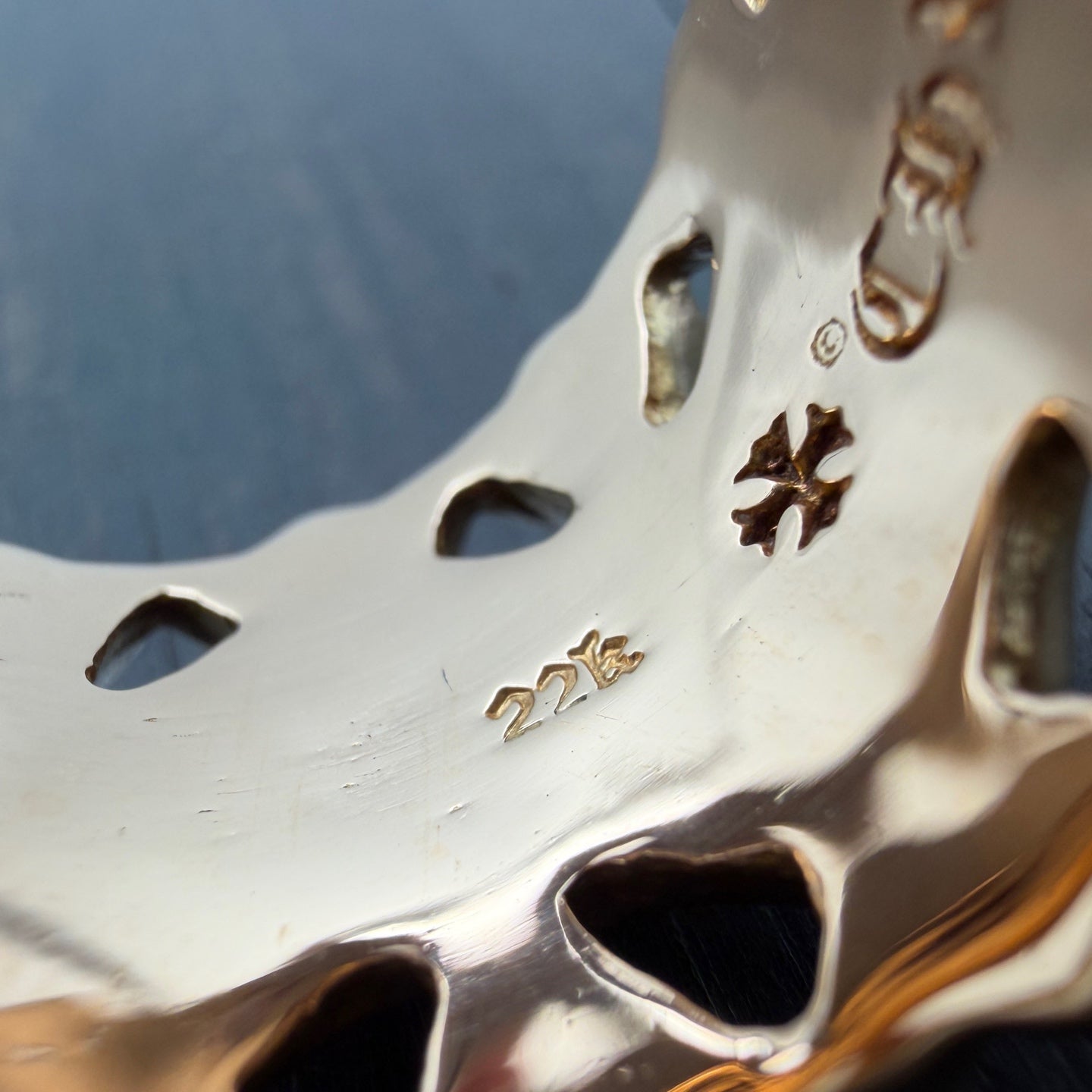 22K Gold Full Diamond Cemetery RIng
