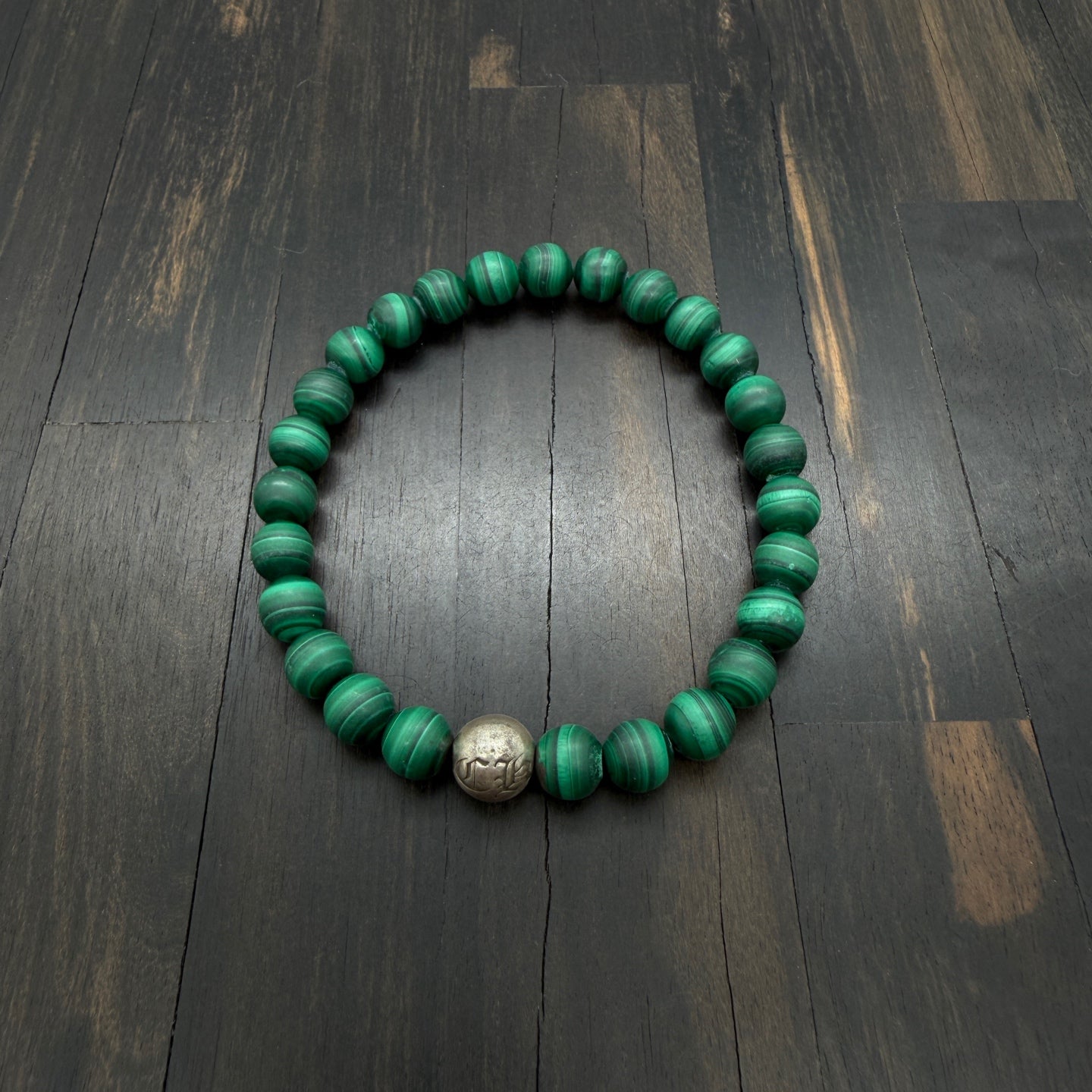 Malachite Bead Bracelet