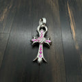 18K White Gold Vine Heart Medium Pendant