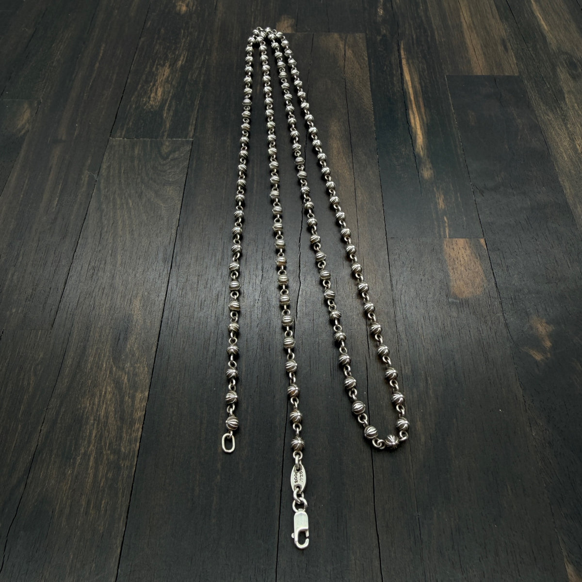 Cross-Cut Bead Necklace