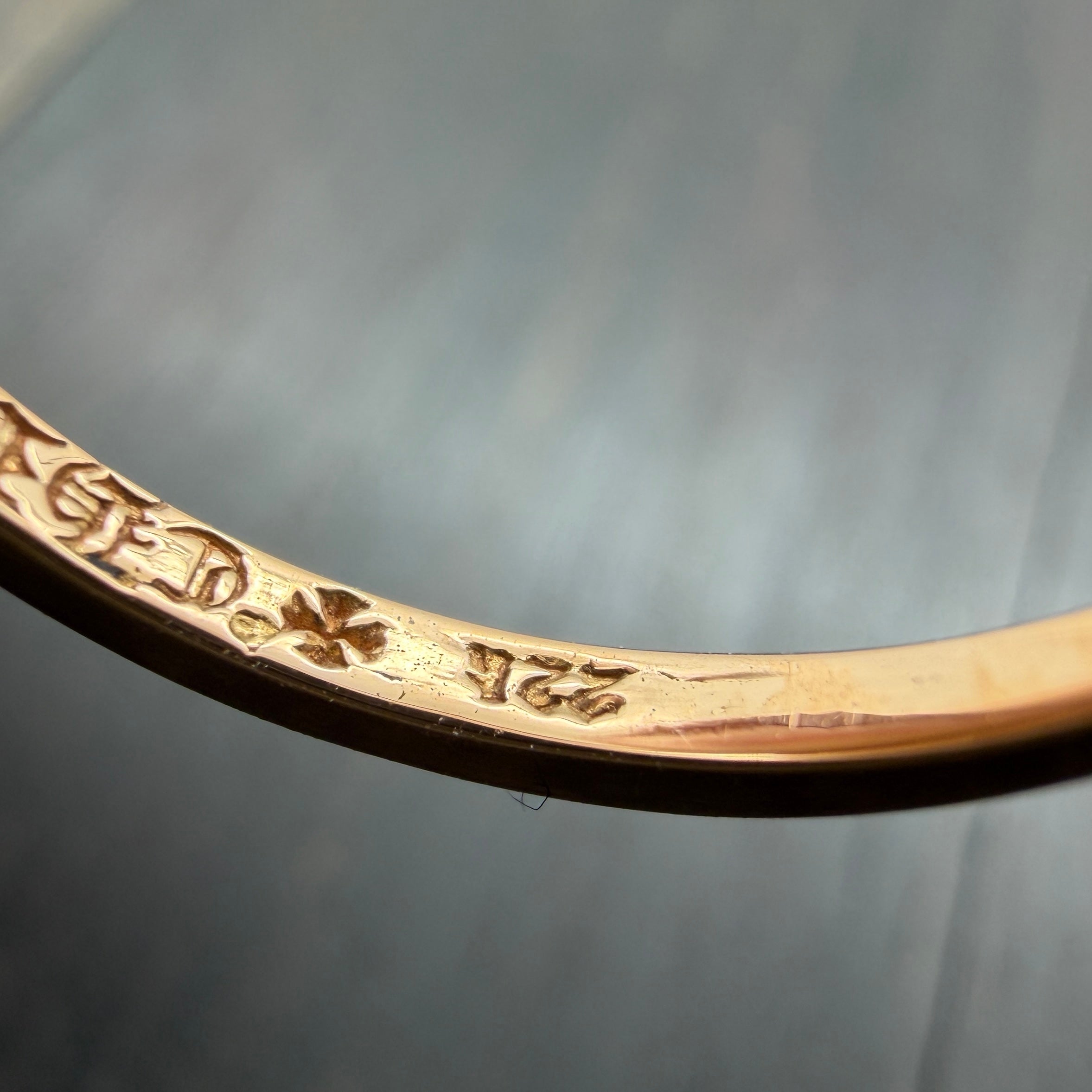 22K Gold CH Plus Ring