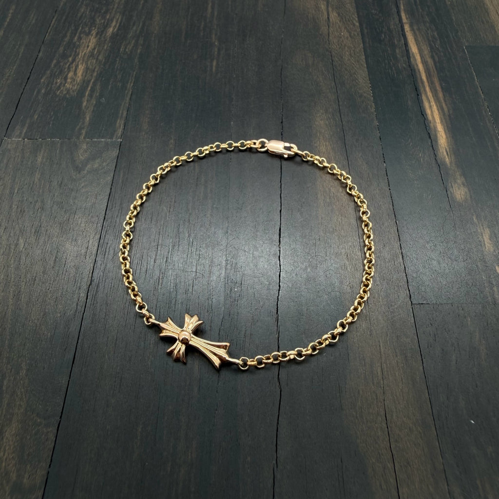 22K Gold Baby Fat Roll Chain Bracelet