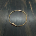 22K Gold Baby Fat Roll Chain Bracelet