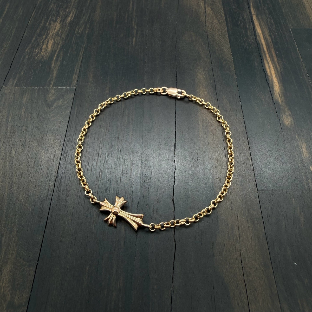 22K Gold Baby Fat Roll Chain Bracelet