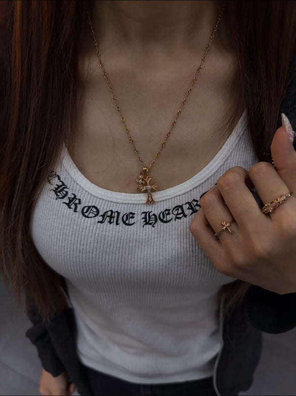22K Gold Bamboo Chain with 750 Clasp