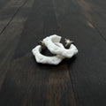 White Resin Hoop Stud Earring