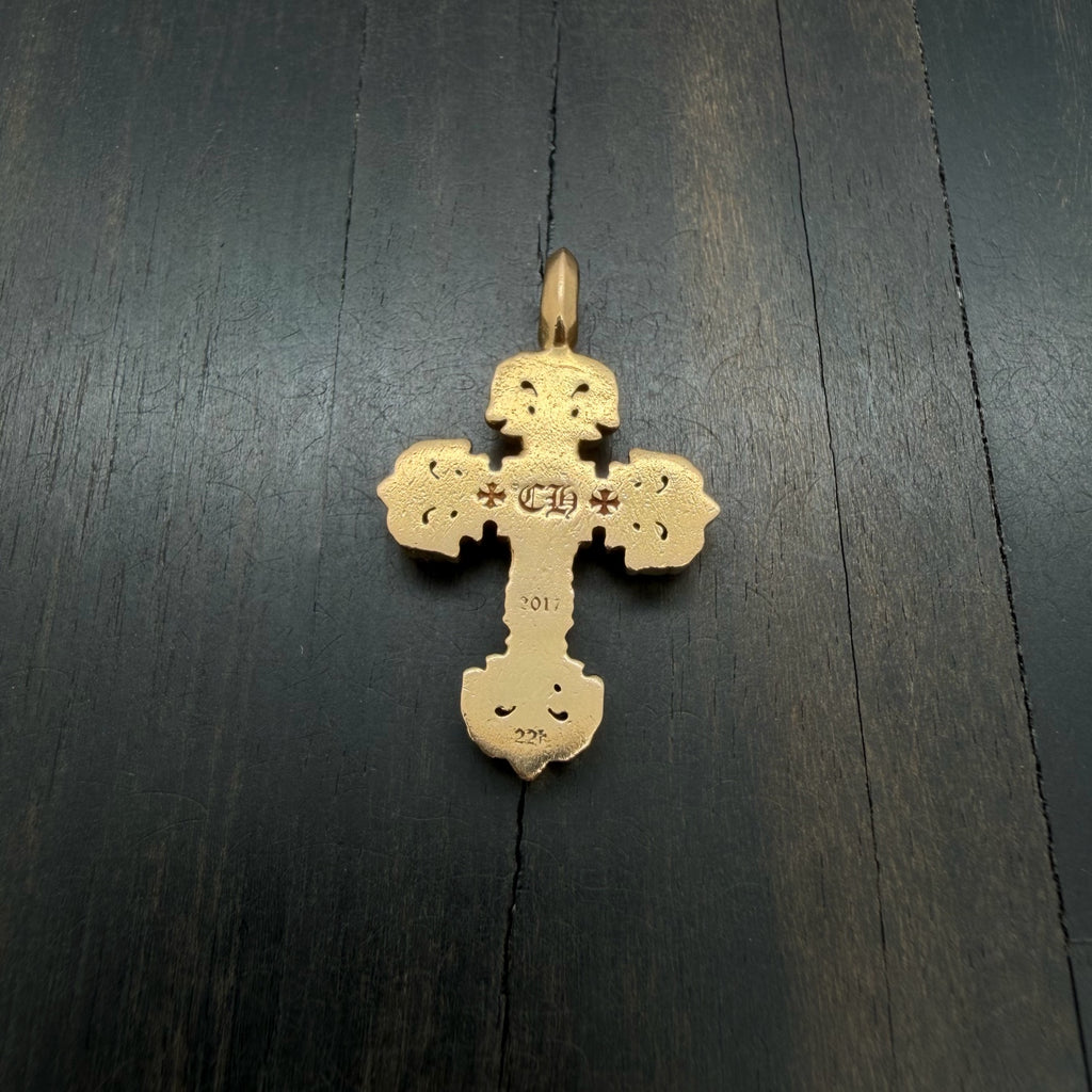 22K Gold Green Diamond Pendant