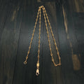 22K Gold Bamboo Chain with 750 Clasp