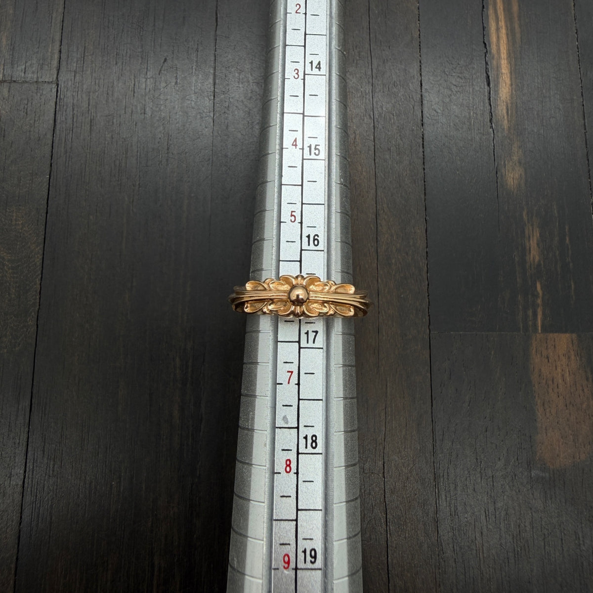 Gold Closed Cross Ring