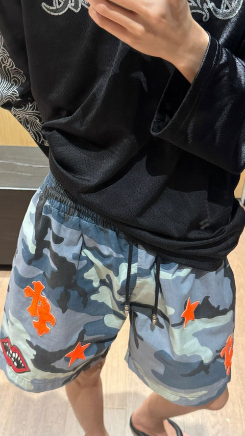 Bleu Camo Shorts