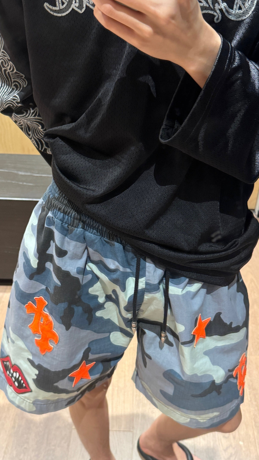 Blue Camo Shorts