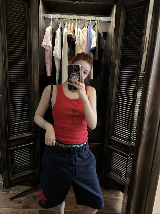 Leather Patch Shorts