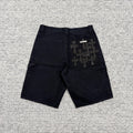 Leather Patch Cargo Shorts