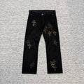 Leather Patch Pants