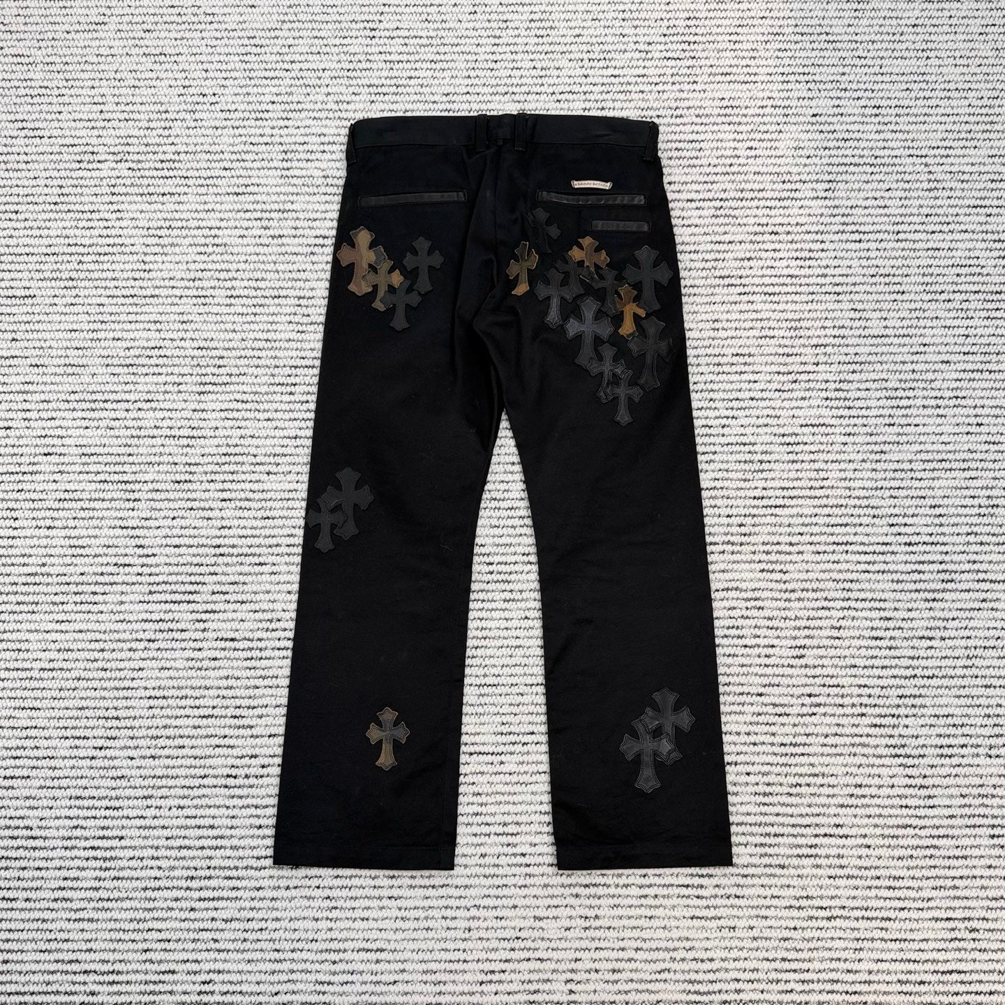 Leather Patch Pants