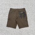 Leather Patch Cargo Shorts