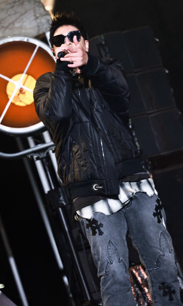 Black & White Flame Jeans