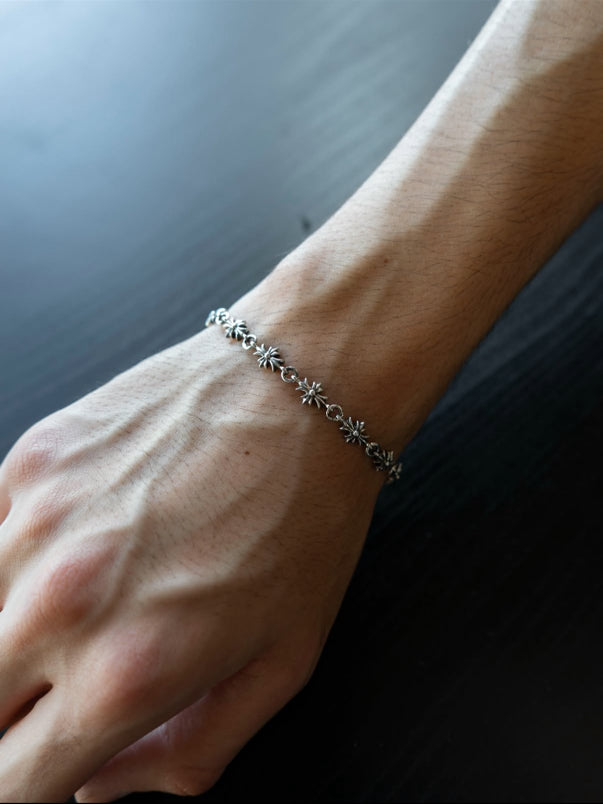 Tiny E Cross Bracelet
