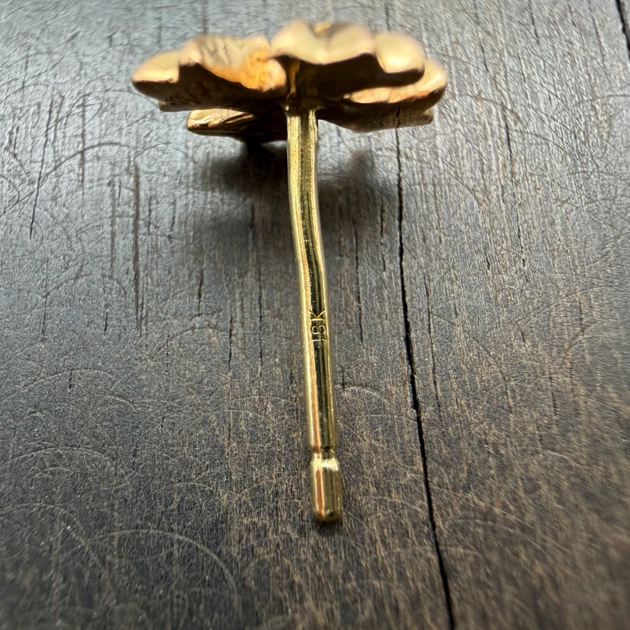 22K Gold Stud Earring