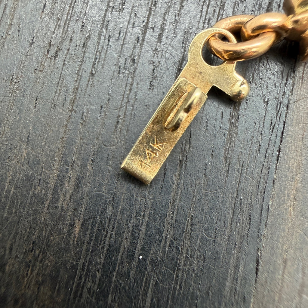 Tiny E Cross Bracelet