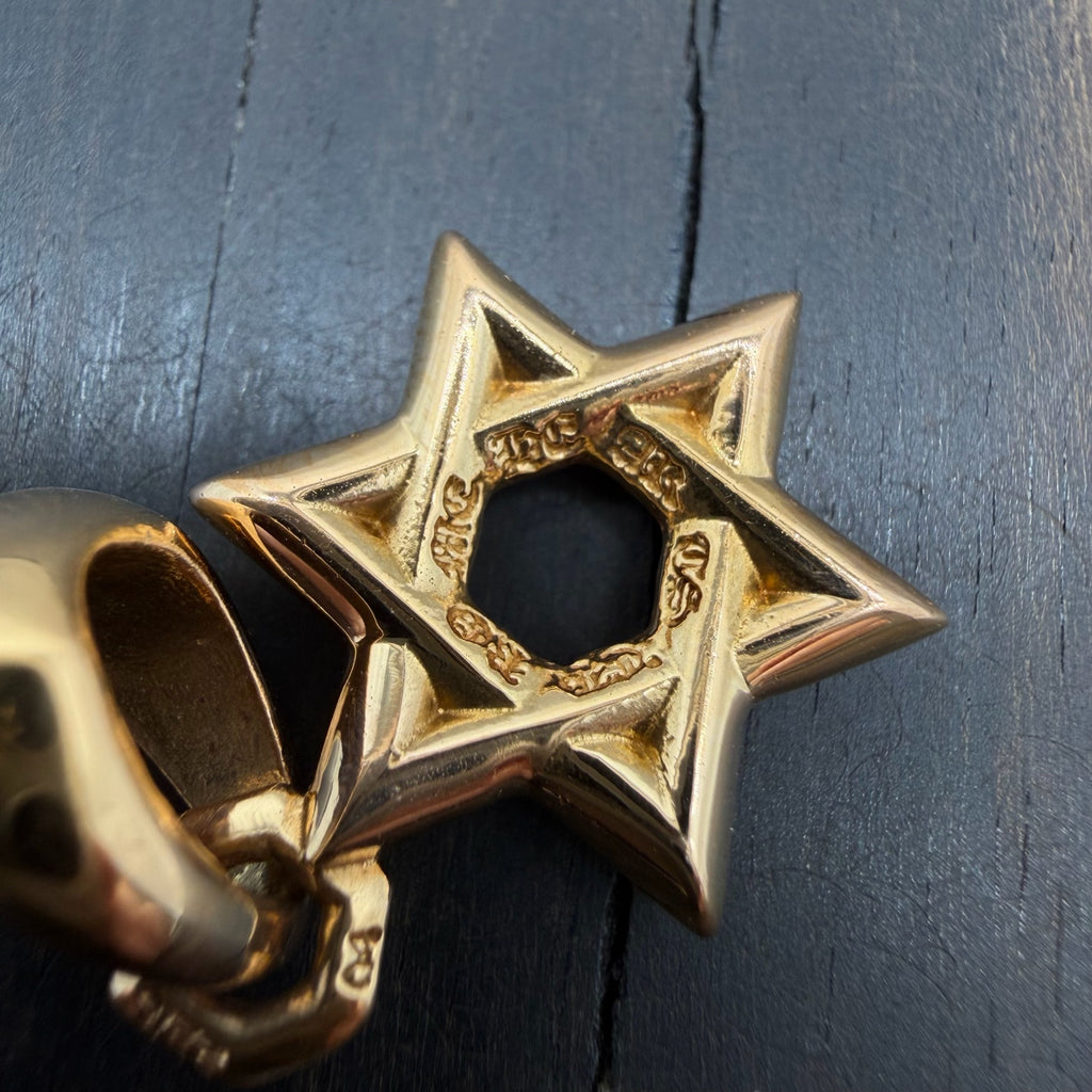 22K Gold Star of David Pendant