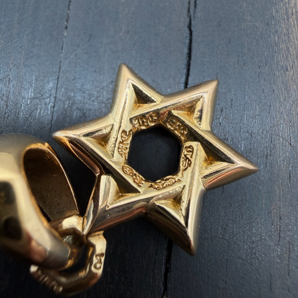 22K Gold Star of David Pendant