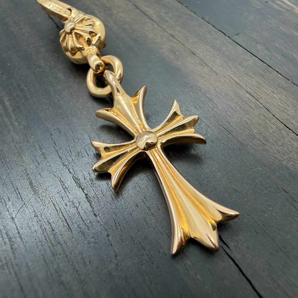 22k Gold Single Ball Pendant