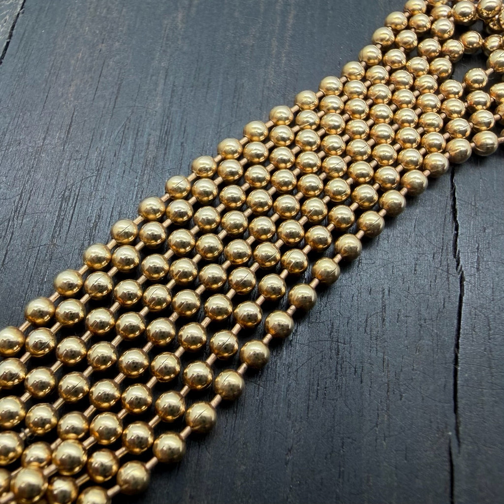 22k Gold Ball Chain Necklace