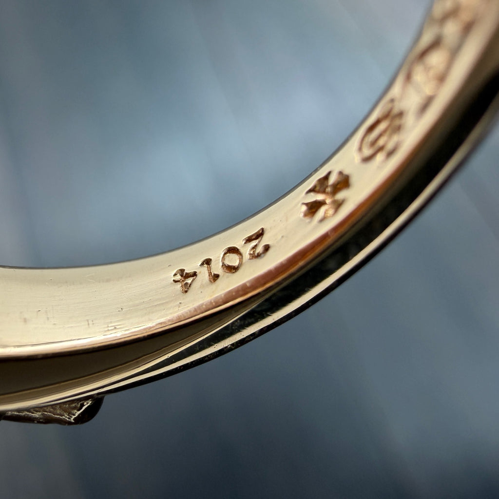 Gold Closed Cross Ring