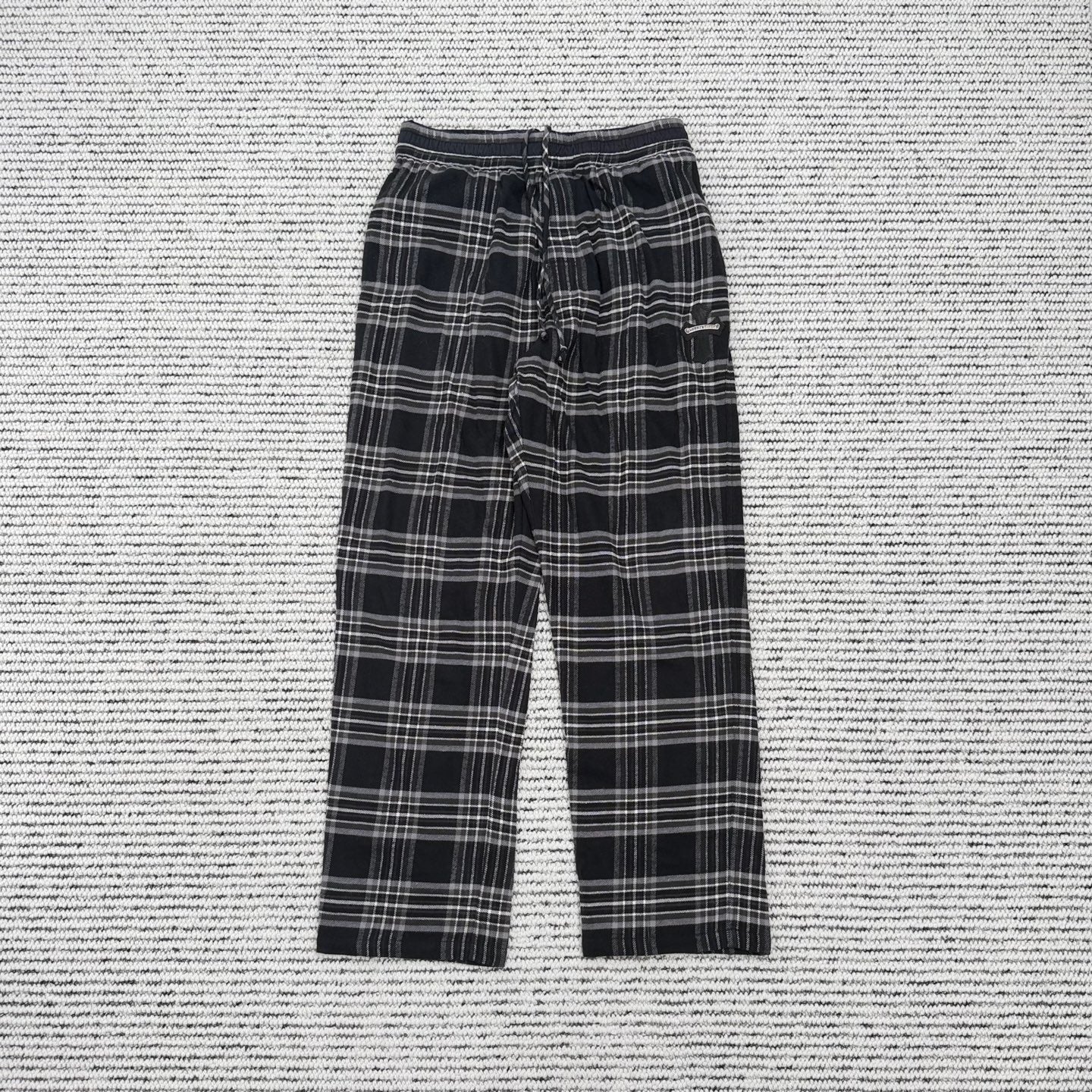 Plaid Wool Trousers