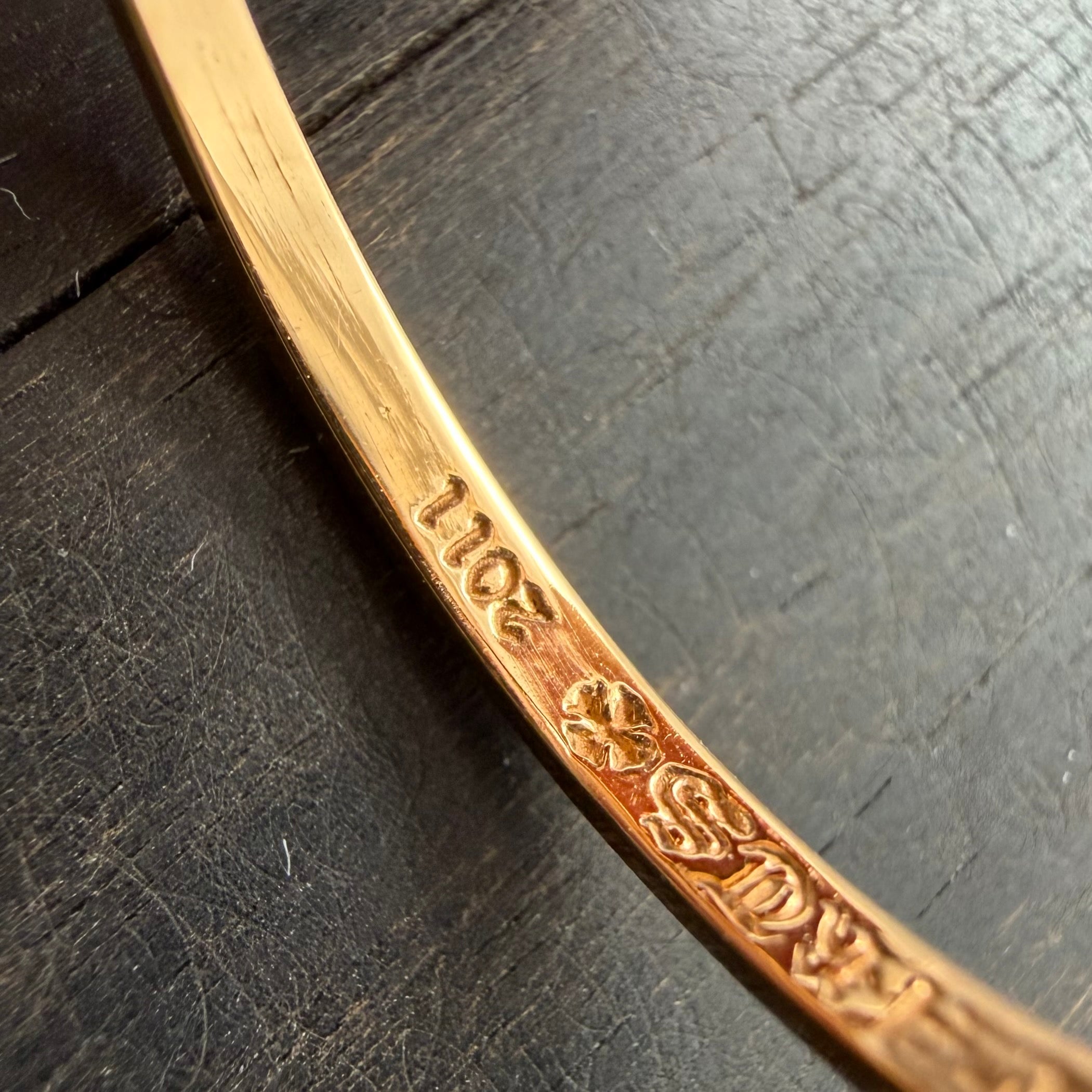 22K Gold Long Cross Ring