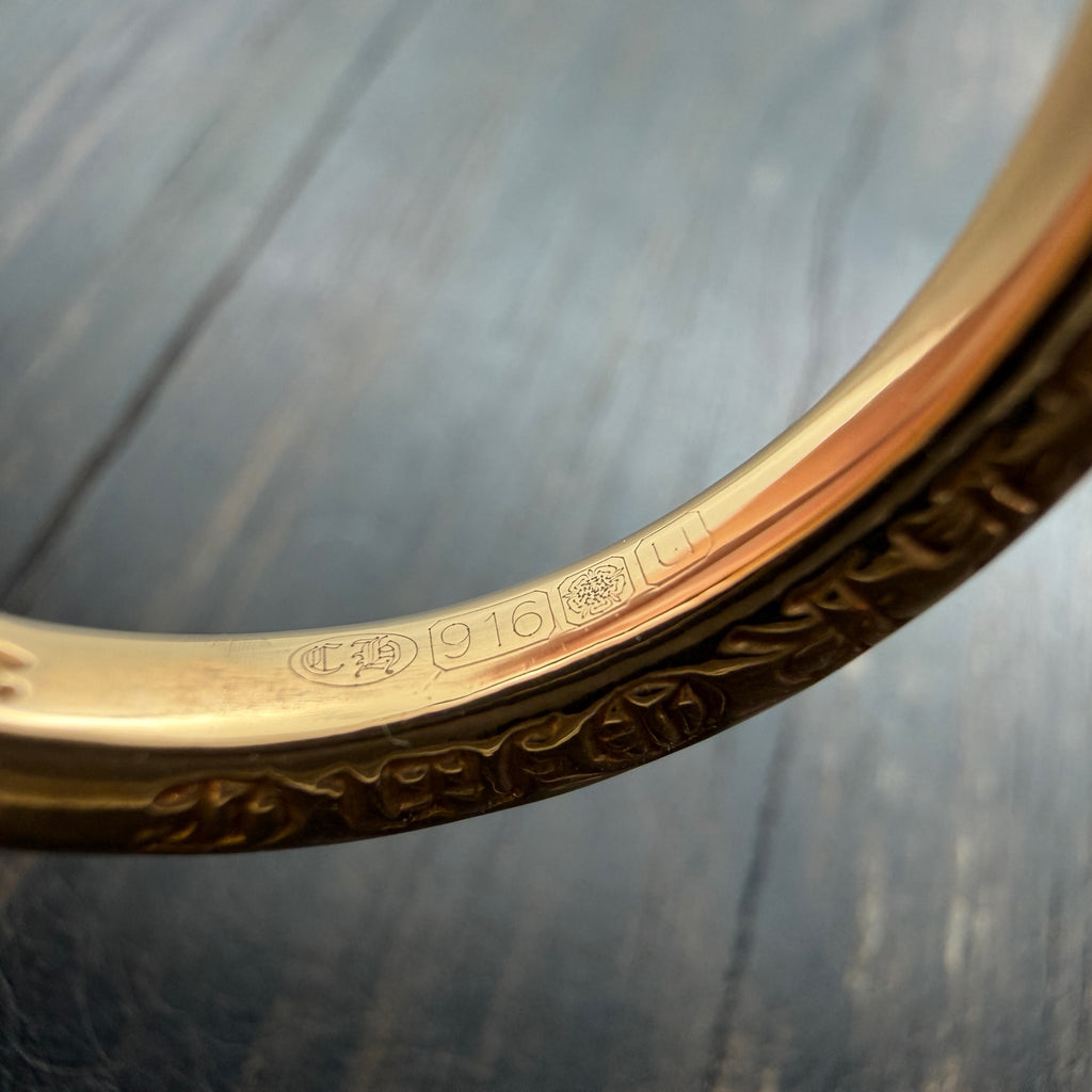 22K Gold 3MM Plain Ban Ring