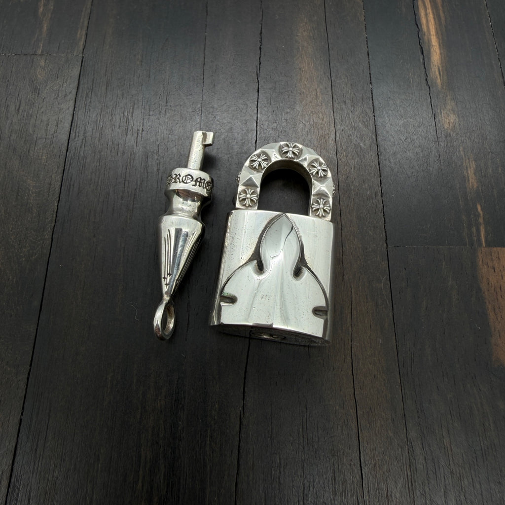 925 Silver Padlock Pendant