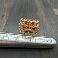 22K Gold Full Diamond Cemetery RIng