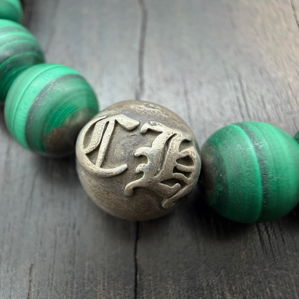 Malachite Bead Bracelet