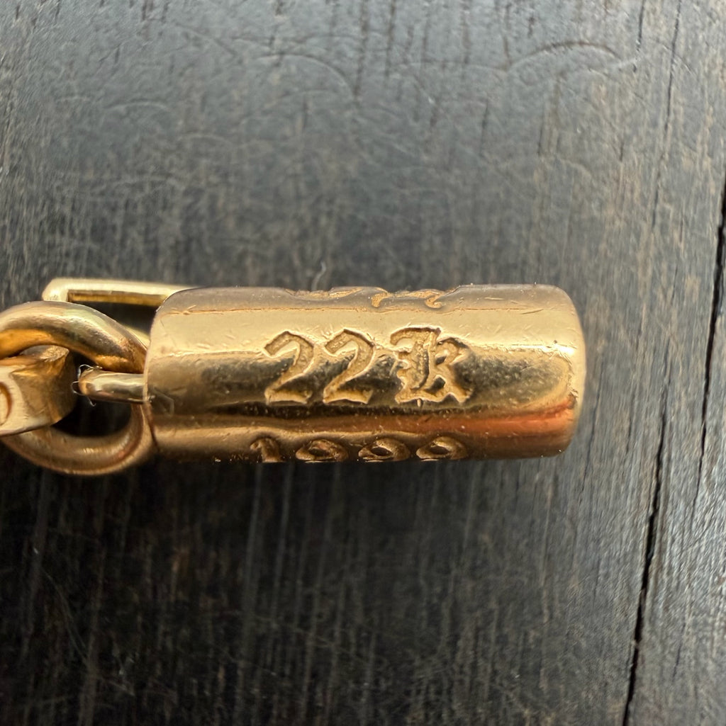 22K Gold PPC Letter Necklace