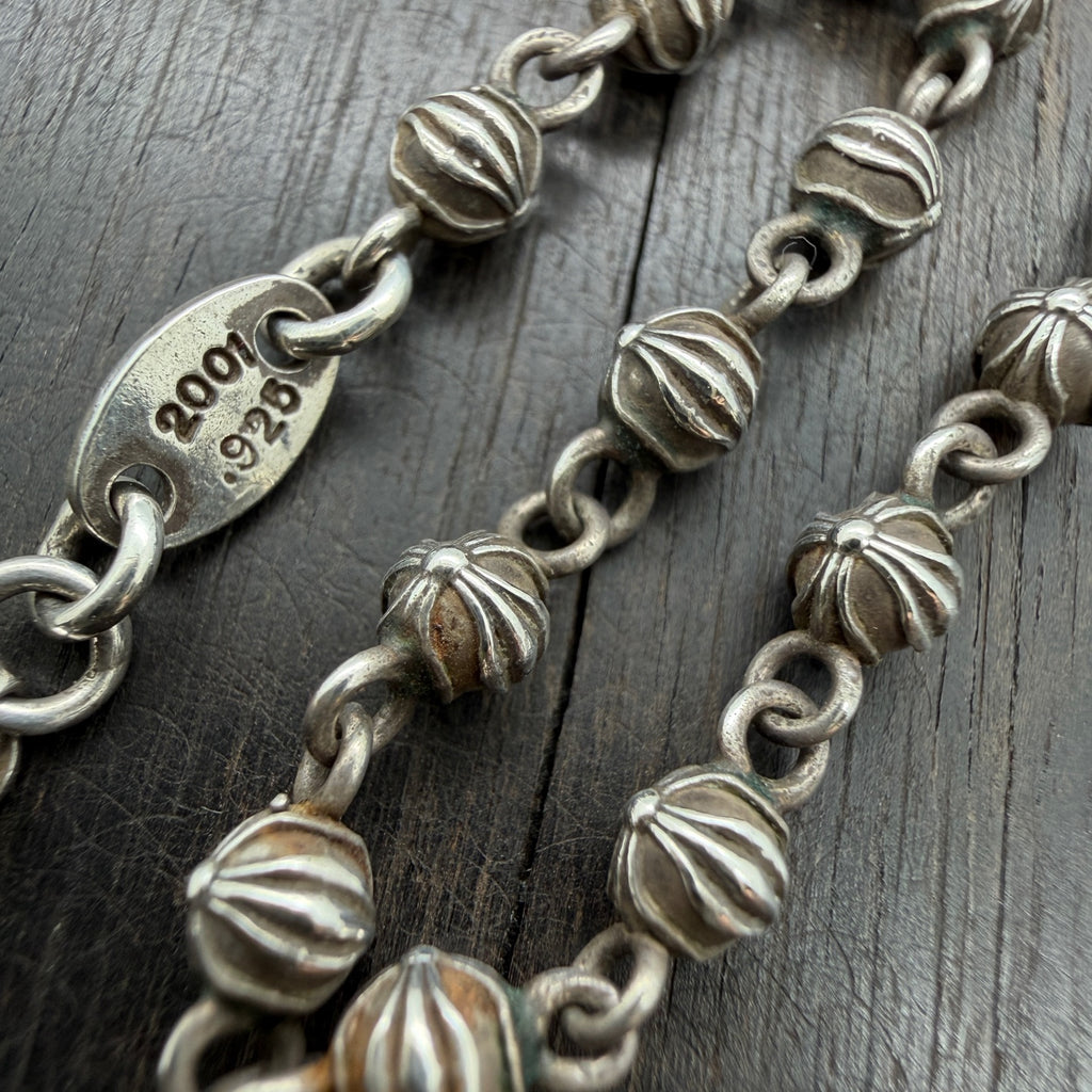 Cross-Cut Bead Necklace