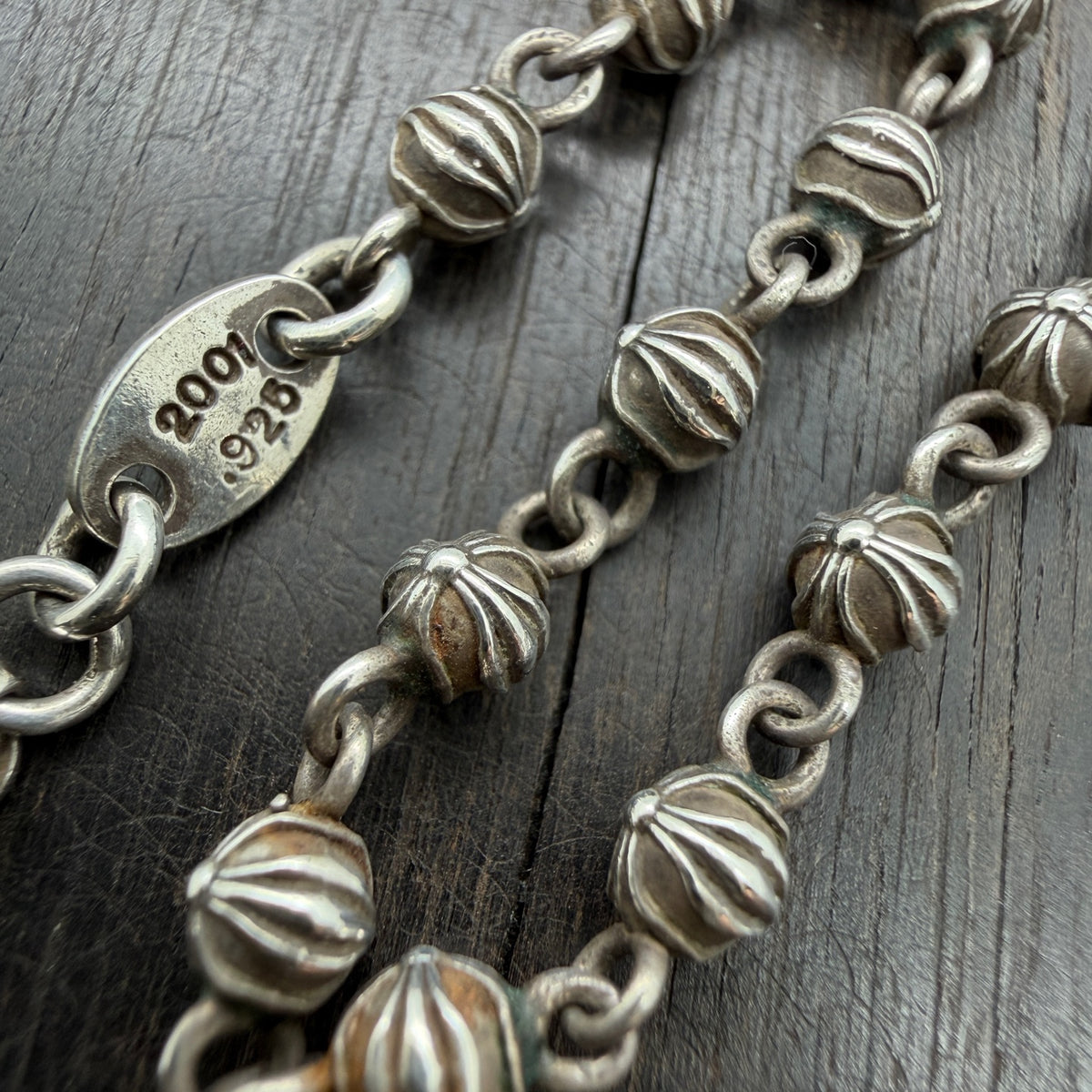 Cross-Cut Bead Necklace
