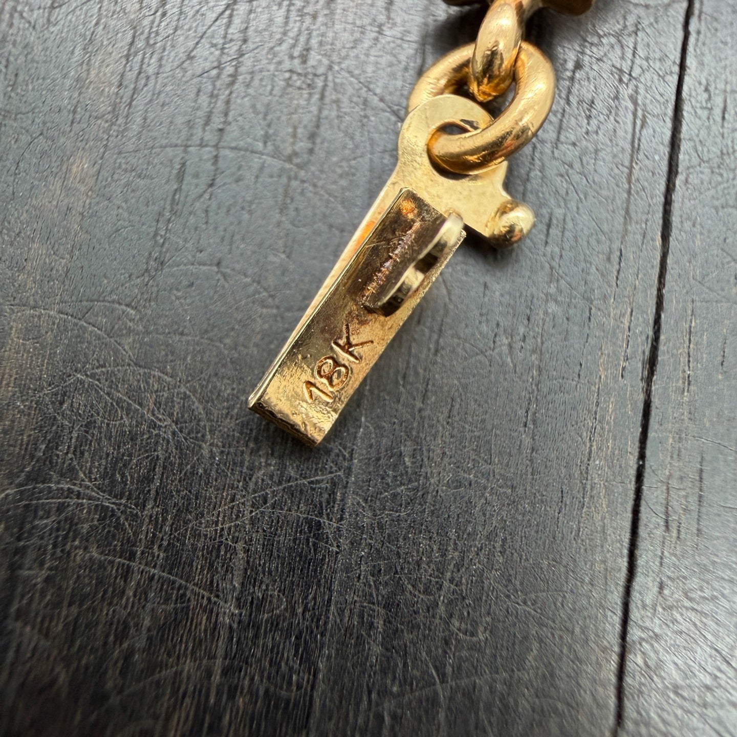 22K Gold Red Diamond Pendant