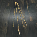 22K Gold Bamboo Chain Necklace