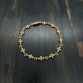 22K Gold Green Diamond Bracelet