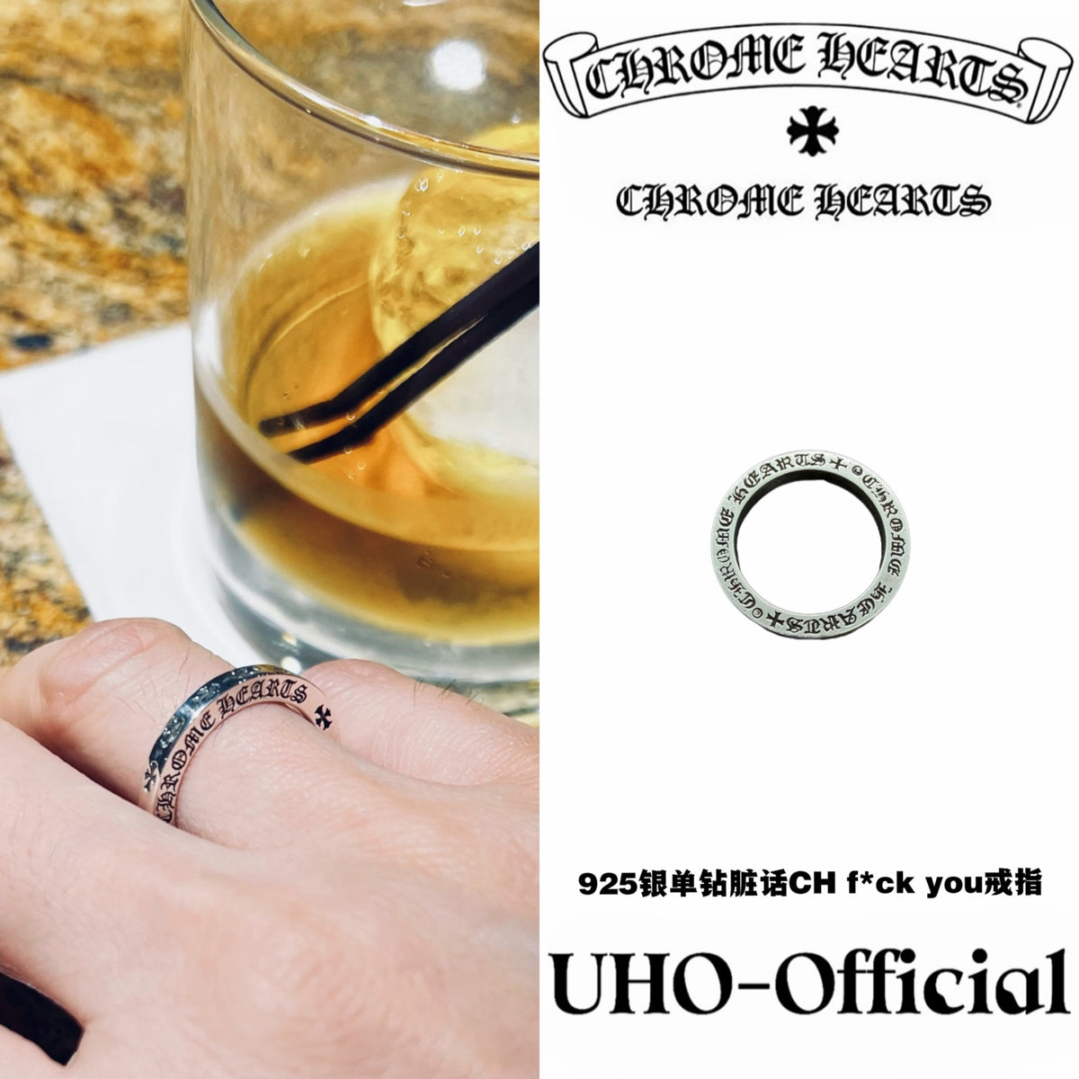 Silve FK Ring Single Diamond