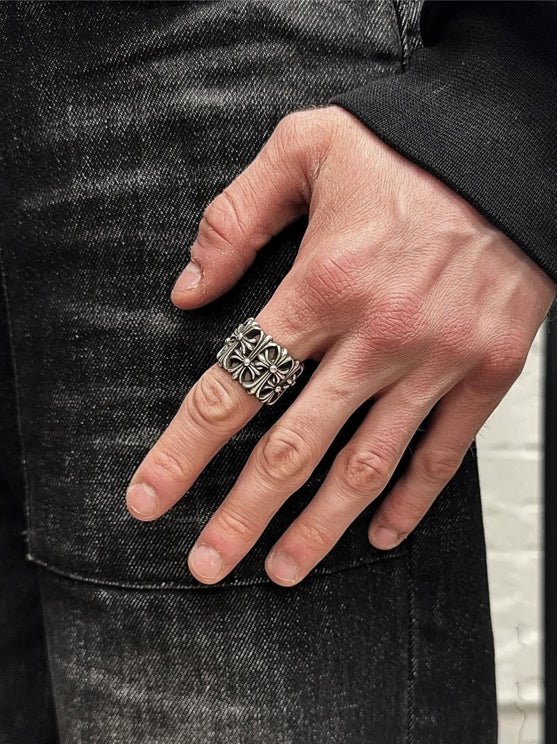 Silver Cemetery Ring