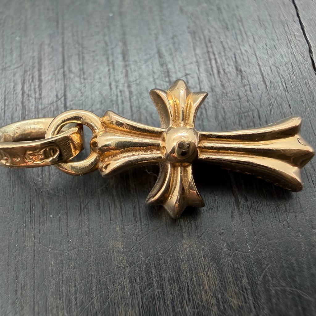 22K Solid God Cross Pendant