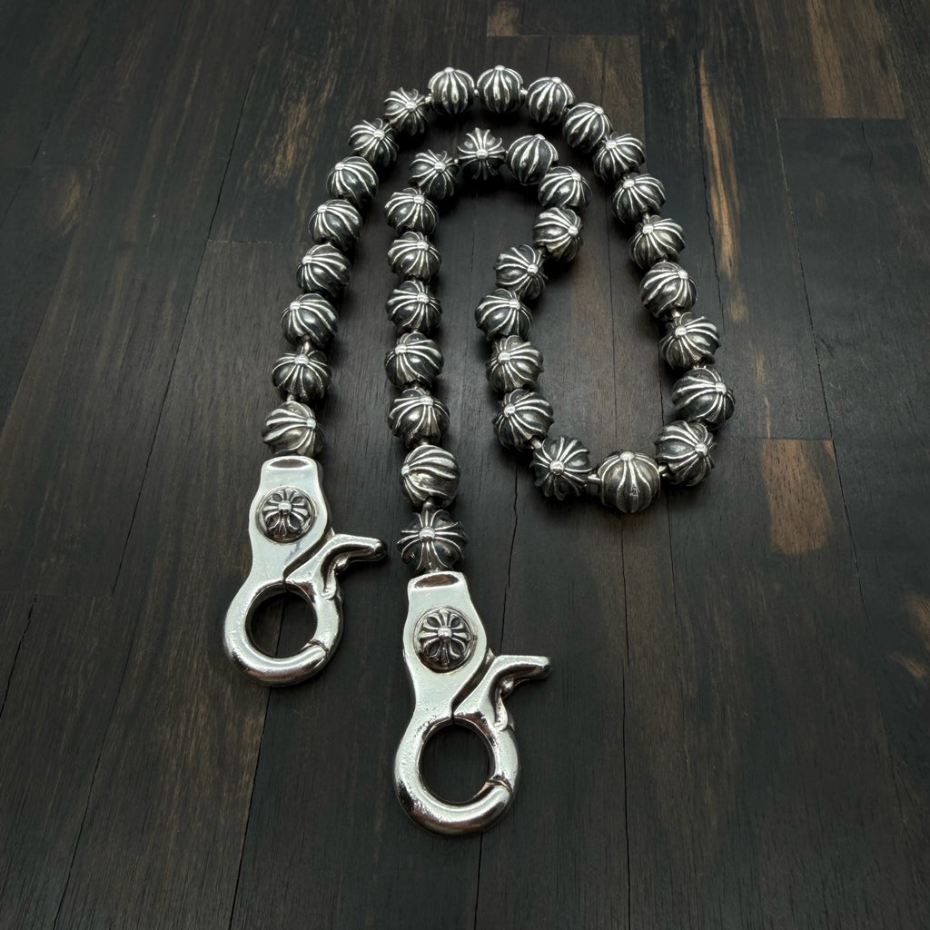 Large Cross Ball Wallet Chain