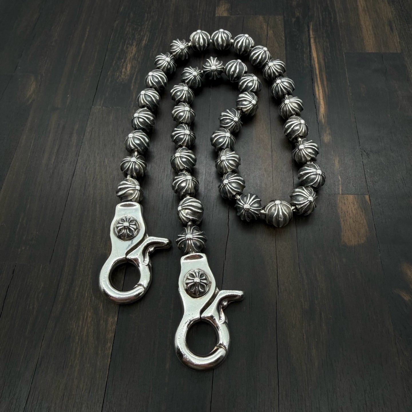 Large Cross Ball Wallet Chain