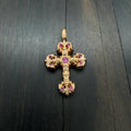 22K Gold Pink Diamond Pendant