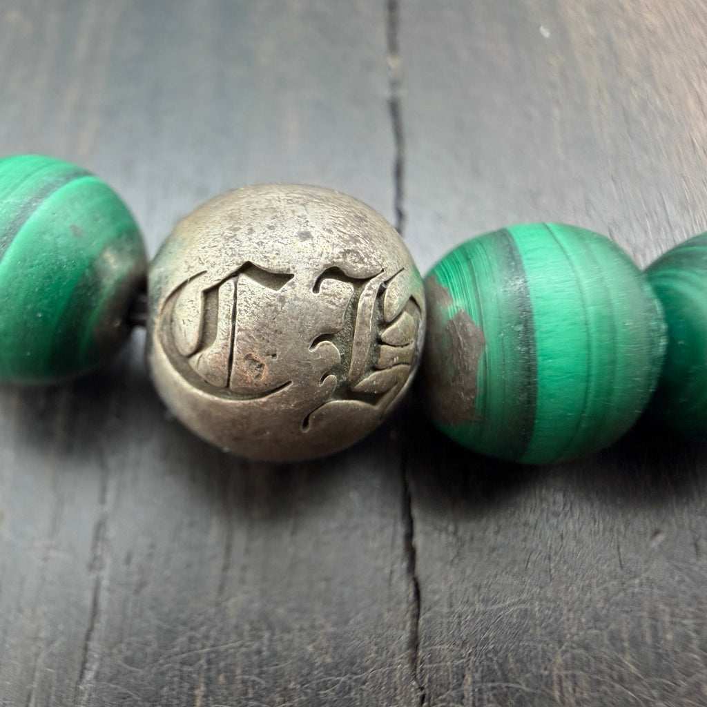 Malachite Bead Bracelet