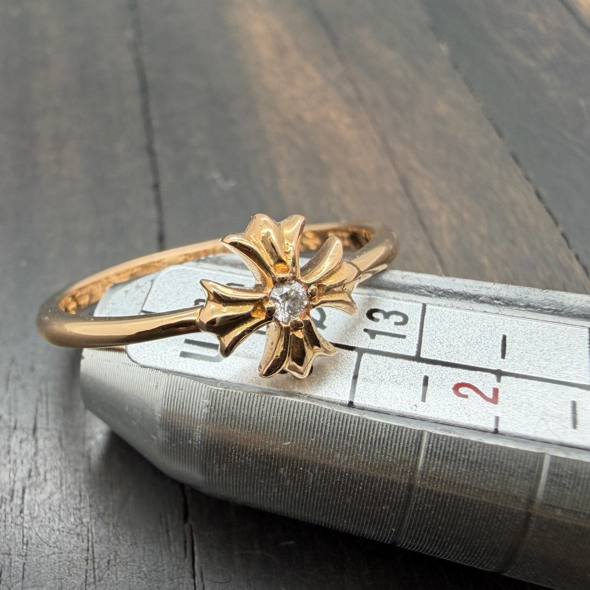 22K Gold CH Plus Ring