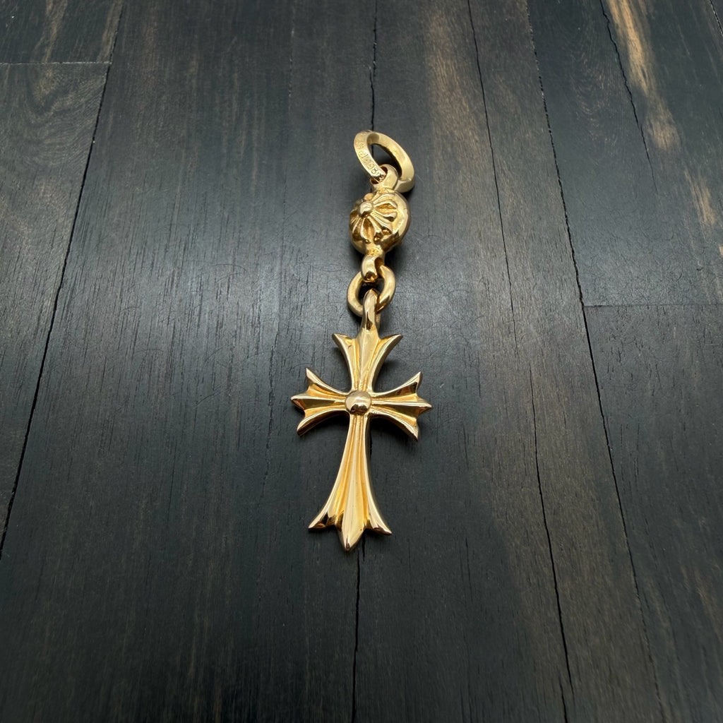 22k Gold Single Ball Pendant